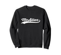 McAllen Texas Vintage Cursive US City Nome Retro Sports Felpa