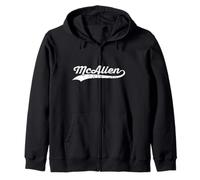 McAllen Texas Vintage Cursive US City Nome Retro Sports Felpa con Cappuccio