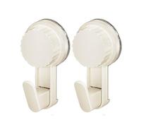 MCAOAL 2 ganci adesivi resistenti per superfici piastrelle vetro ideali per organizzare accessori della cucina del bagno senza attrezzi necessari