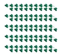 MCAOAL 50 pezzi di pellicola per serra ispessita, supporto per piante, set di capanno da giardino, copertura Netunnel Hoop in plastica, ombra verde, multiuso per tessuto ombreggiato