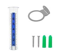 MCAOAL 7" pluviometro di capacità con la misura decorativa del supporto dello scaffale dell'acciaio inossidabile per l'azienda agricola con il grande numero resistente