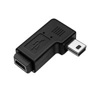 MCAOAL Adattatore MiniUSB ad angolo retto a 5 pin maschio a femmina per fotocamere e console di gioco