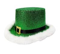 MCAOAL Cappello da elfo Babbo Natale per la festa Natale Tessuto leggero e traspirante colore rosso verde per le vacanze Riunioni famiglia Accessori per costumi Accessori per costumi per feste