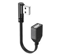 MCAOAL Cavo di prolunga USB ad angolo retto flessibile da maschio a femmina, per stampanti, fotocamere, gamepad, stampante, disco rigido, fotocamera, cavo USB maschio a femmina