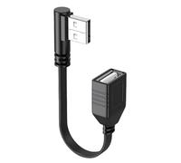 MCAOAL Cavo di prolunga USB ad angolo retto flessibile da maschio a femmina, per stampanti, fotocamere, gamepad, stampante, disco rigido, fotocamera, cavo USB maschio a femmina