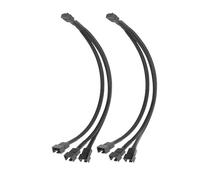 MCAOAL Cavo splitter per ventola PWMs a 4 pin, 9,8 pollici, per PC da 1 a 3/2/1, convertitori, cavo di prolunga per ventola del PC