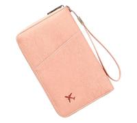 MCAOAL Chiusura lampo compatta PU Carte Caso Con Blocco Spaziosi Compartimenti Per Efficiente Credito E Gestione della Licenza Titolare del Credito Portatile, b, Mass Beauty