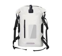 MCAOAL Confortevole Doppia Cinghie Zaini Portatile Impermeabile Borsa Da Bicicletta Per Ciclisti E Escursionisti Maglia Traslucida Zaini Da Escursione, bianco, 36L