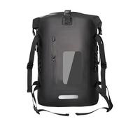 MCAOAL Confortevole Doppia Cinghie Zaini Portatile Impermeabile Borsa Da Bicicletta Per Ciclisti E Escursionisti Maglia Traslucida Zaini Da Escursione, Nero , 36L