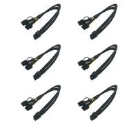 MCAOAL CPU 8Pin Maschio a 2x 8Pins Maschio PCIE Converter Per Mainboard CPU Adattatore di Alimentazione Sdoppiatore Y 8Pin Cavo di Estensione 40cm PCIe Cavo di Alimentazione