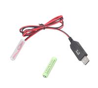 MCAOAL Eliminatori di batterie USB 3A sostituiscono kit da 5 V a 3 V convertitori di alimentazione 2 cavi di collegamento 3A (2AAA-3V) cavo USB di ricambio senza batteria