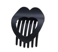 MCAOAL Forcine per capelli moderne a forma cuore con superficie ruvida Mollette in polistirolo Comfort per tutti i giorni Esemplare per studenti Specialisti Elegante clip a forma cuore