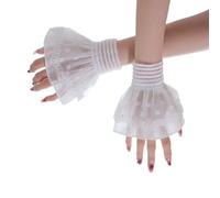 MCAOAL Manicotti in nylon con eleganti rifiniture in pizzo per maniche artistiche per unghie elastiche per fotografia professionale