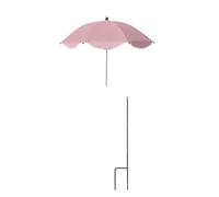 MCAOAL Ombrello per piante, copre il lato in pizzo, protezione per fiori, vaso, installazione, ombra da giardino regolabile per piante in vaso