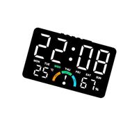 MCAOAL Orologio Digitale a Schermo Sensori umidità della Temperatura Display Comfort Movimento Silenzioso Posizionamento Parete o Tavolo Orologio elettronico a LED Minimalista Moderno