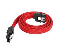 MCAOAL SATAIII Cavo Seriali 50 centimetri Nylon Trecce Manica Antigroviglio Con Meccanismo di Bloccaggio Per PC Costruisce Sataiii Connettori Cavo