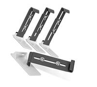 MCAOAL Scatola per fiori regolabile invisibile, con profilo arrugginito, con clip di supporto per ringhiere del balcone, altezza regolabile