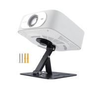 MCAOAL Supporto per proiettore in metallo pieghevole a 1 pollice Installazione rapida rotazione 180° regolabile per installazione a soffitto per home theater Supporto posizionamento del proiettore
