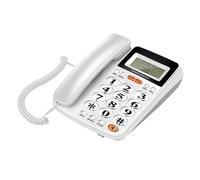 MCAOAL Telefono fisso con filo fisso principale del telefono dello scrittorio dell'ufficio dell'esposizione del telefono con l'esposizione di chiamata del LED per gli hotel e le imprese