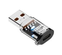 MCAOAL Tipo C Femmina A USB A Maschio Converter 120W Ricarica Trasferimento Dati USB-A Extender Con Indicatori Adattatore