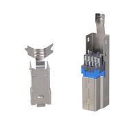 MCAOAL USB B Tipo B Spina Maschio Alloggiamento di Alluminio Per Riparazione Cavo Dati Cavo 6mm Tipo Apertura Connettori