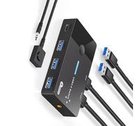 MCAOAL USB3.0 Switcher 2 Computer Sharing USB C Dispositivi 4 Porte USB Switch Tastiera E Stampante Mouse Scanner Condividi
