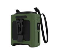 MCAOAL Ventilatore elettrico portatile ricaricabile con luce a led tenda auto campeggio gancio per interni e cantieri emergenze luce portatile ventilatore da scrivania