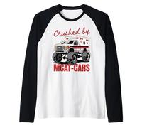 MCAT CARS Exam s Medical Students s Monster Truck Ambulanza Maglia con Maniche Raglan