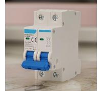 MCB doppio polare miniaturizzato progettato specificamente per l'uso solare fotovoltaico con ampia gamma di capacità di corrente continua da sei a sessantatre A (63A)
