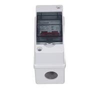 MCB, interruttore automatico Pa66 1000 V CC 6 A 2P Coperchio trasparente IP65 Scatola impermeabile Cavo 6-8,7 mm for alimentazione Interruttore automatico
