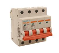 MCB Interruttore Magnetotermico Trifase 380V Curva C 4P 4M 10000A AC 400V IP20 P
