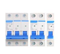 MCB NXB-63 1P 2P 3P 4P AC 230/400V 1A-125A Circuit Breaker DIN Rail Mounting Miniature Household Air Switch(2P,10A)