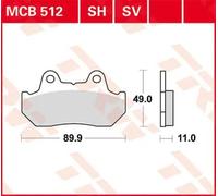 MCB512 PASTIGLIE FRENO INTERAMENTE IN METALLO SINTERIZZATO HONDA CBR 1000 F 1988