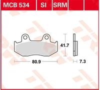 MCB534 PASTIGLIE FRENO INTERAMENTE IN METALLO SINTERIZZATO HONDA XR 250 R 1984