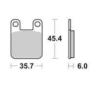 MCB535 - SERIE PASTIGLIE FRENO SENDA DRD-DRS 50