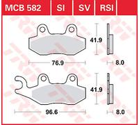 MCB582 BRAKE PAD ALLROUND ORGANIC STANDARD TRIUMPH DAYTONA 900 SUPER III 1995