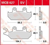 MCB627 PASTIGLIE FRENO INTERAMENTE IN METALLO SINTERIZZATO YAMAHA XT 500 E 1990