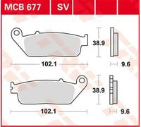 MCB677 PASTIGLIE FRENO INTERAMENTE IN METALLO SINTERIZZATO HONDA CBR 500 R 2017