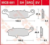 Set di pastiglie freno TRW MCB681