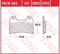 Set di pastiglie freno TRW MCB683