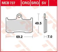 TRW MCB737SV BRAKE PAD SV SINTER PERFORMANCE STREET TRIUMPH TIGER 1050 ABS 2010