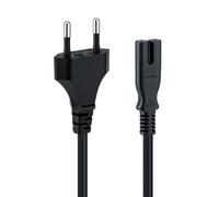 Mcbazel 1,5 m Cavo di alimentazione EU Plug C7 Bipolare 2 Cavo per PS5 / PS4 / PS3 / Xbox Serie X/S - Nero