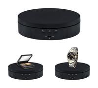 Mcbazel 5.7 pollici Piatto Girevole Elettrico Giradischi Elettrico Automatico Professionale per Fotografia - 360 Gradi Piattaforma Girevole con Piattaforma Rotante per Video, Gioielli, Orologi - Nero