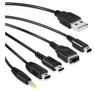 Mcbazel 5 in 1 USB Cavo di Ricarica per Nintendo DS Lite/NDS/New 3DS XL/New 3DS/3DS XL/3DS/2DS/DSi XL/Wii U/GBA SP/PSP 1000/2000/3000