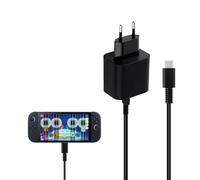 Mcbazel Adattatore di Alimentazione 60W per Switch/Switch 2/OLED/Lite/Steam Deck/Controller Switch Pro Caricabatterie AC con Cavo USB-C da 1,5M per Dock TV Protezione Multipla Ricarica Veloce