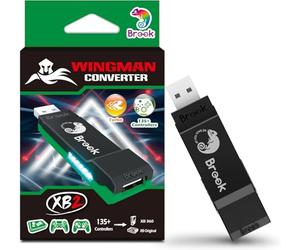 Mcbazel Brook Wingman XB 2 Converter - Wireless Controller Adapter for XB Retro Consoles and PC, Supports Remap and Adjustable Turbo