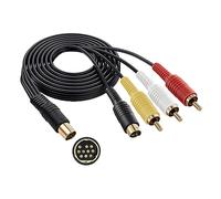 Mcbazel Cavo adattatore per TV Video Composito S-AV in oro placcato per Sega Saturn