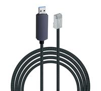 Mcbazel Cavo Adattatore USB 3.0 a RJ45 Ethernet da 2m, Cavo di Rete a Velocità Gigabit per Laptop, Desktop, Windows - Ideale per Gaming Online, Streaming, Download di File di Grandi Dimensioni