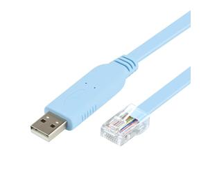 Mcbazel Cavo Console USB a RJ45 con chip FTDI, 1.8m per Cisco, Router, Switches, Supporto Windows7/8/8.1/10, mac, Linux