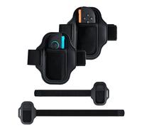 Mcbazel Cinturino per Gamepad per Controller Switch/Switch 2 Joycon Joystick, Banda Elastico Regolabile con Supporto in PVC e Rete Traspirante, 40cm e 60cm - Nero